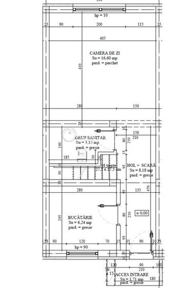Apartament 3 camere dispus pe 2 niveluri - 3