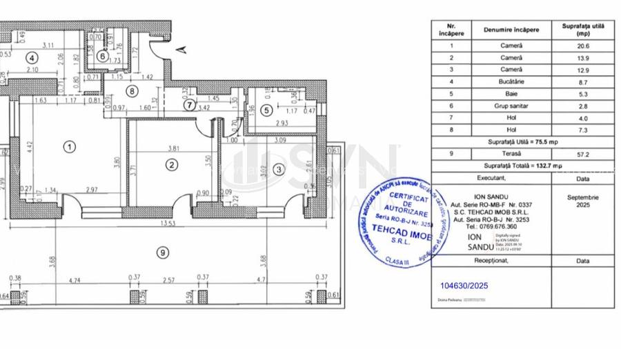 REA1025531 Timpuri Noi l Penthouse 3 camere l terasa 57 mp - 10