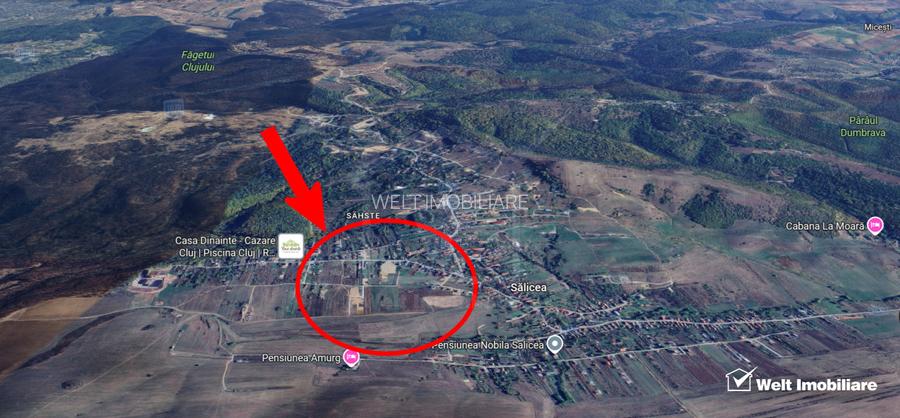 1500 mp front de 17,5 metrii - Teren cu potential excelent in Salicea - 4