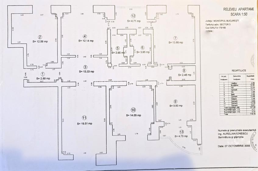 Metrou Piata Unirii -Bulevardul Coposu, 5 camere, 117 mp, bloc 1990 - 13