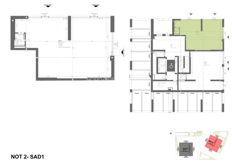 Spațiu comercial – 80,25 mp la parter, Nord One Torontal - 2