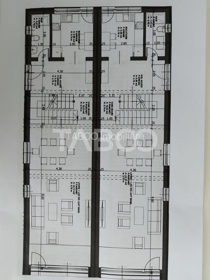 Casa cuplata semifinisata de vanzare in Dambul Rotund cu garaj - 1