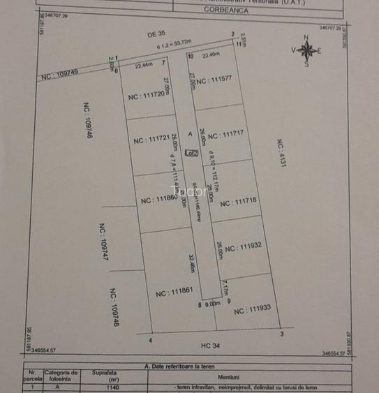 CORBEANCA, OSTRATU, TEREN 700 mp - 10