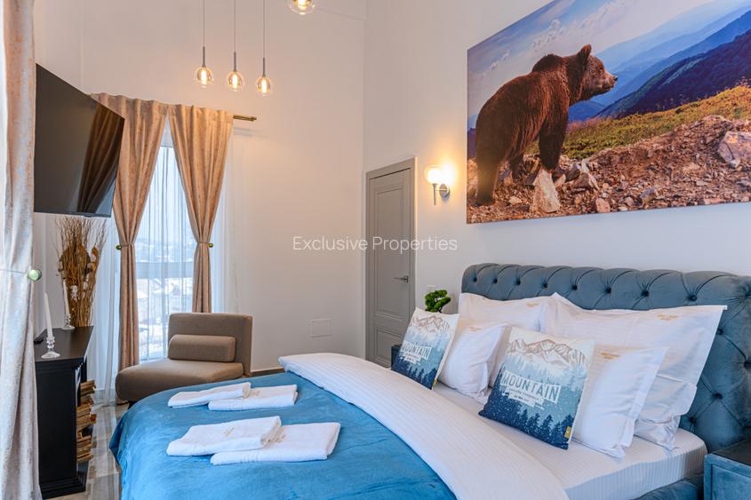 Apartament unic in PREDEAL – LUX, vedere la partie cu terasa si parcare - 9