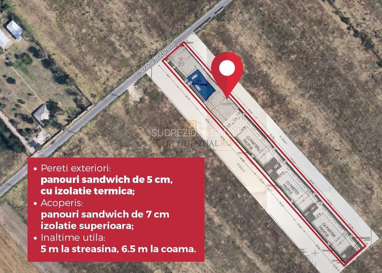 Hală industrială modernă de vânzare – 560 mp construiți | Teren 1.288 - 2