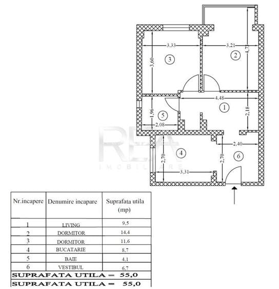 3 camere Colentina decomandat, centrala, inst. schimb., et. 4, an 1987 - 8