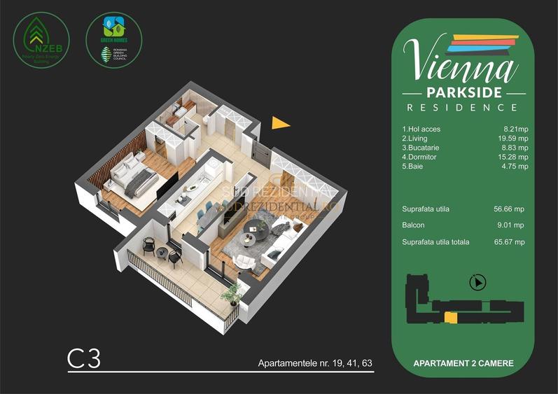 Apartament nou 2 camere, imobil nou, stradal, Metalurgiei, langa parc - 1
