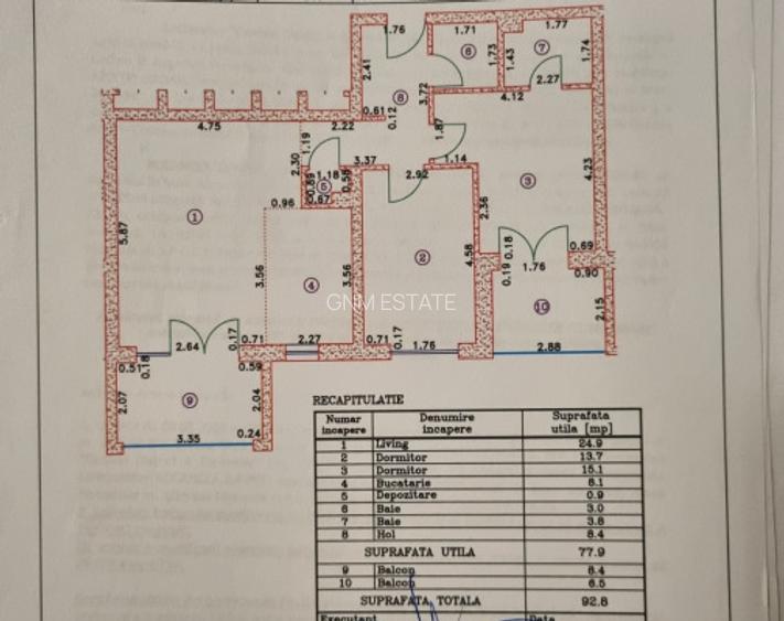 3 Camere + Parcare + Boxa Et.3/11 Central District 4 Elemente - 12
