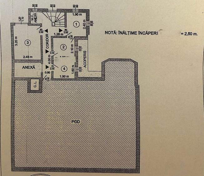 Proprietate atipică la mansardă – 2 camere, 2 băi/ Gara de Nord