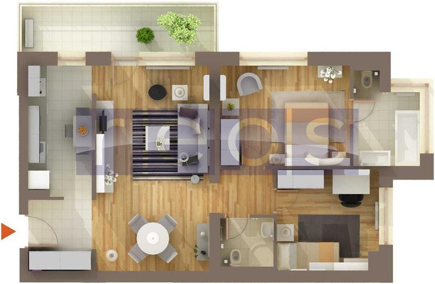 VANZARE APARTAMENT DEOSEBIT 81MP | 3 CAMERE | MOBILAT-UTILAT | PARCARE - 17