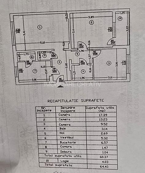 Vanzare apartament decomandat 3 camere 1 Decembrie / Titan / Ozana - 13