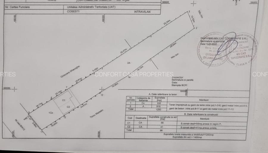 Mioveni - Cosesti - stradal, IDEAL  LOCUINTA/SPATIU COMERCIAL - teren 1250 mp - 8