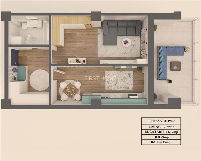 PARK LUXURY RESIDENCE, Apartament 1 camera,zona  Parcul Balcescu - 15