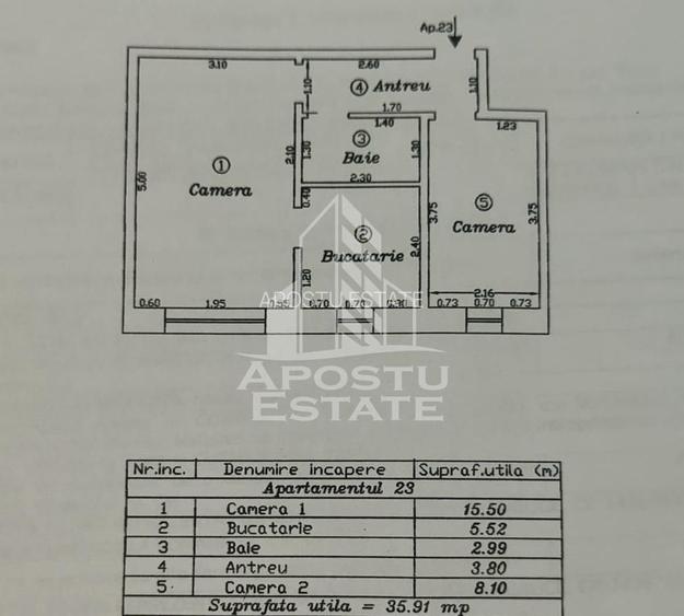 Apartament 2 camere, zona Bucovina - 11