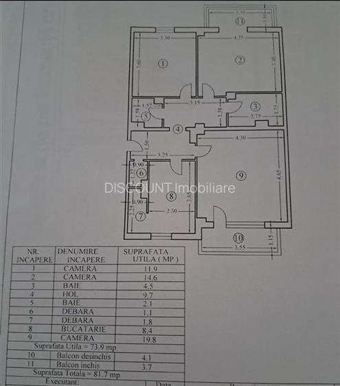 Apartament 3 camere/2 bai cu centrala proprie zona Mihai Bravu - 6