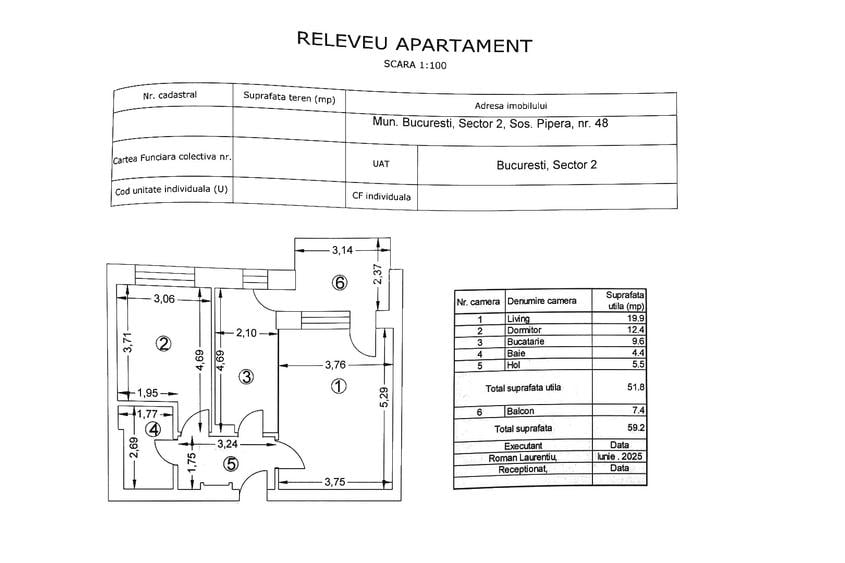 Vanzare - apartament - 2 camere+balcon - Nusco City-Aviatiei - 1