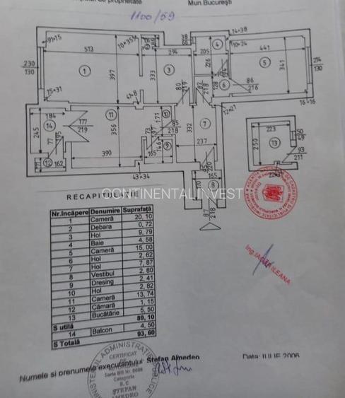 Apartament cu 3 camere cu vedere pe Regina Elisabeta / Ultracentral / Risc 1 - 19