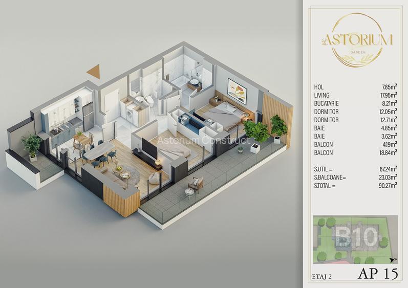 Apartament 3 Camere Finalizat în Ansamblu Rezidențial Nou | Mutare Imediata - 15