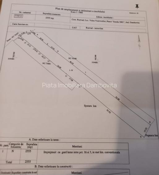 Teren intravilan | Valea Voievozilor | DN72 | 2.555 mp | Utilități la poartă - 3