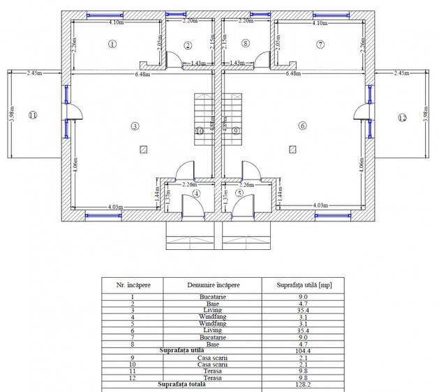 Duplex 5-6 camere 170mp | 0 comision | Balotesti| mobilat utilat | 200mp teren - 4