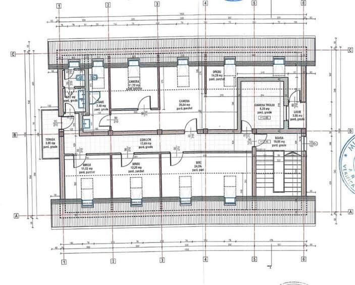 Spatiu birou 130mp,balcon,5 parcari,Bulgaria, zona Hornbach - 7