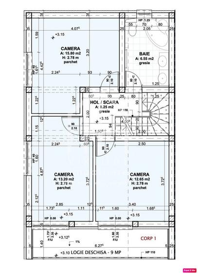 Duplex modern cu 4 camere, 115 mp utili, teren 250mp, Zona Selimbar - 4