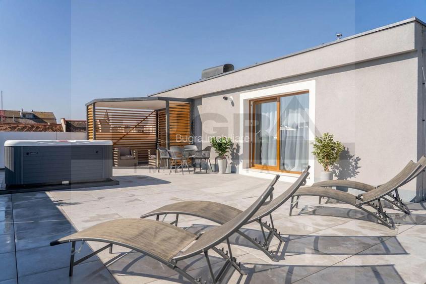 Apartament exclusivist cu terasă de 150 mp și jacuzzi încălzit - 11