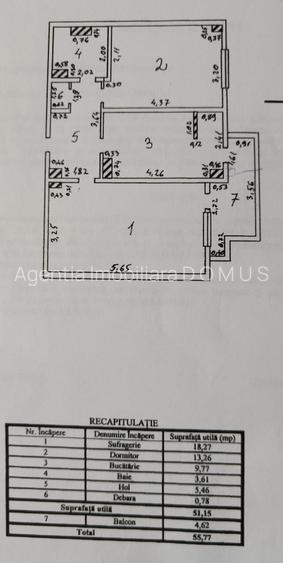 Ap. 2 dec. ICFrimu, 56mp, imbunatatit, centrala - 10