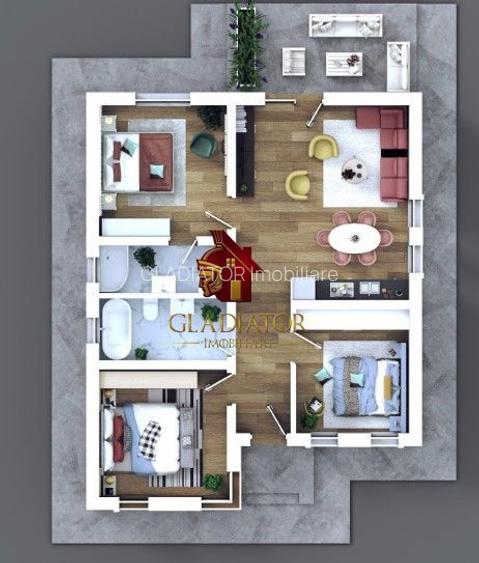 Casă parter LeGaga Cornesti, complex rezidential, comision 0 - 4