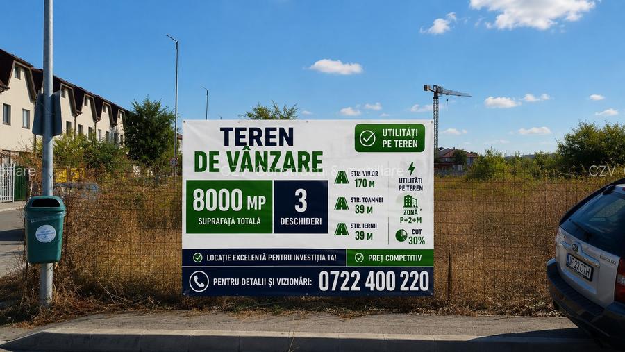 Teren premium pentru dezvoltatori – 3 deschideri, utilități pe teren - 23