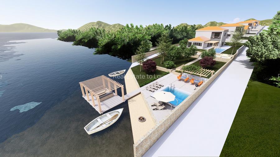 Vilă noua mediteraneană P+1, cartier cu ponton la lac, peninsula Balotesti - 7