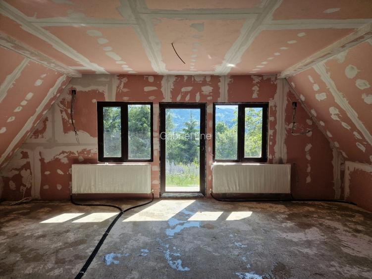 Casă Cabană A Frame la Munte de Vanzare 110 mp – Teren 1000 mp – Podul Dâmbovițe - 6