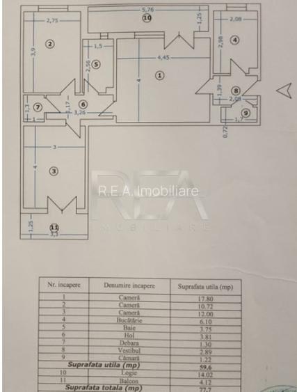 Apartament 3 camere, Lujerului - 11