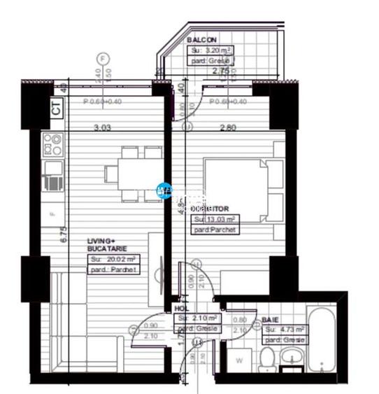Apartament 2 camere Copou, bloc finalizat, , complex rezidential nou! - 6