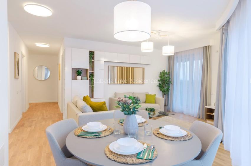 Apartament 3 camere cu gradina de 65 mp si vedere lac-Lebada Lake Residence - 11