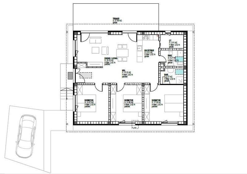 Casa noua Feleacu, 4 Camere, 880 mp teren, Comision 0% la cumparare! - 2