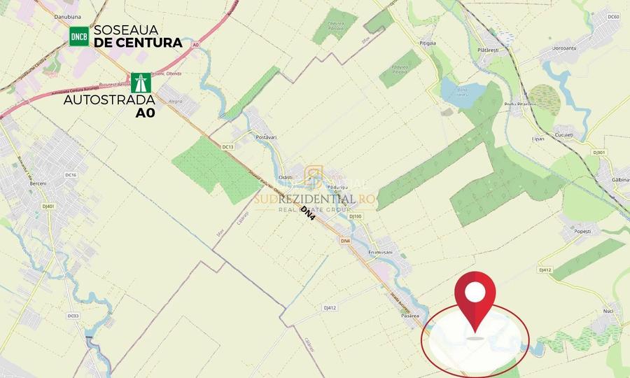 Teren 84.400 mp, ideal dezvoltare rezidentiala, PUZ aprobat, Frumusani - 3