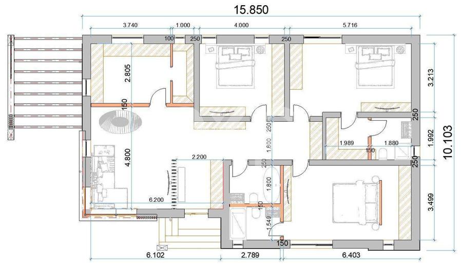 Casa individuala 4 camere langa PADUREA Trivale | Teren 540 mp | TVA inclus - 4