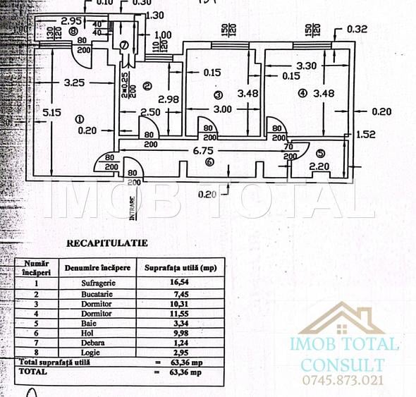 Apartament 3 camere Ultracentral etaj 7/10 - 7