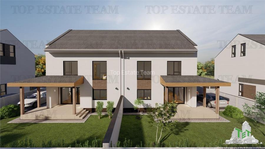 Vila individuala cuplata 5 camere, P+1+M, incalzire in pardoseala, toate utilita - 4