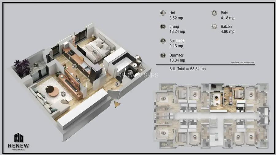 Apartament 2 Camere | Renew Residence | Comision 0| Direct Dezvoltator - 5