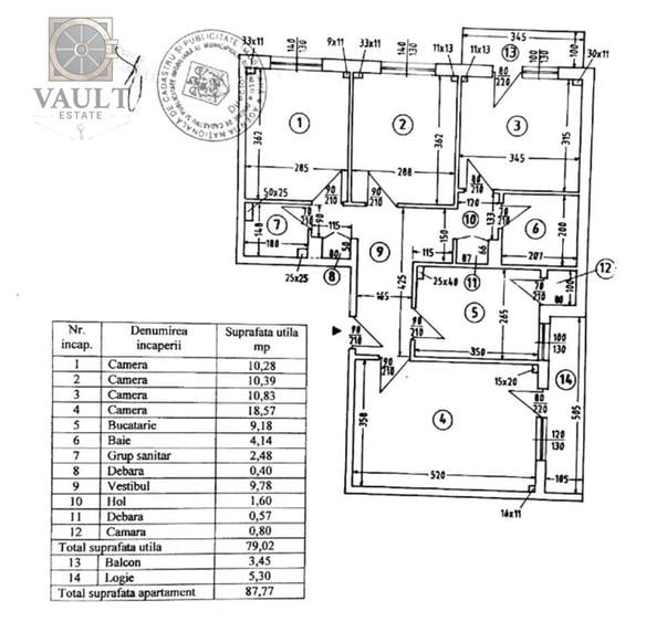 APARTAMENT 4 CAMERE - ETAJ INTERMEDIAR 4/8 - CRANGASI - 1