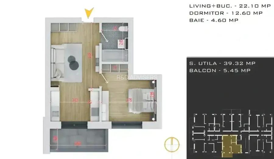 APARTAMENT 2 CAMERE Studio Metrou Nicolae Teclu, Theodor Pallady - 5
