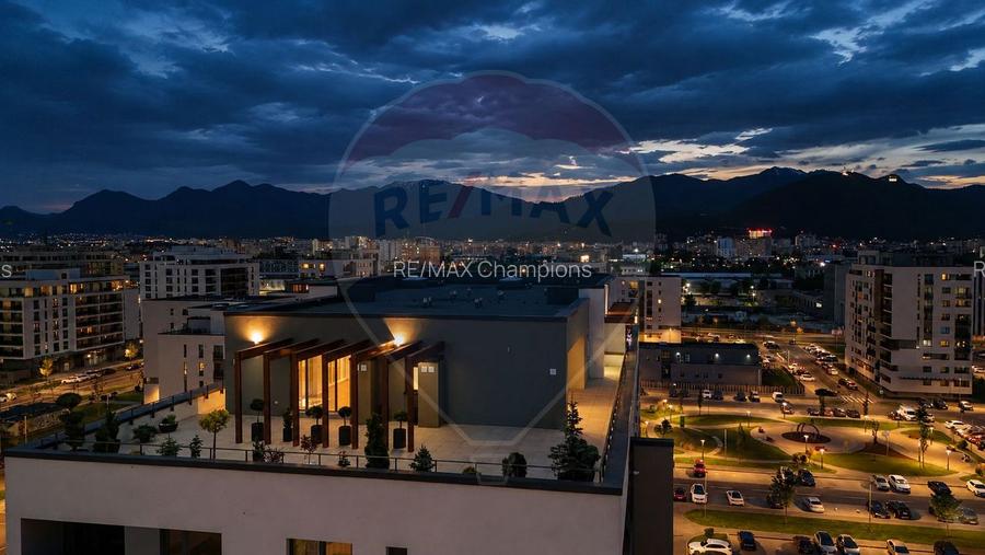 Penthouse Coresi | Vedere Tâmpa | 101mp utili+168mp terasă | 2 parcări - 3