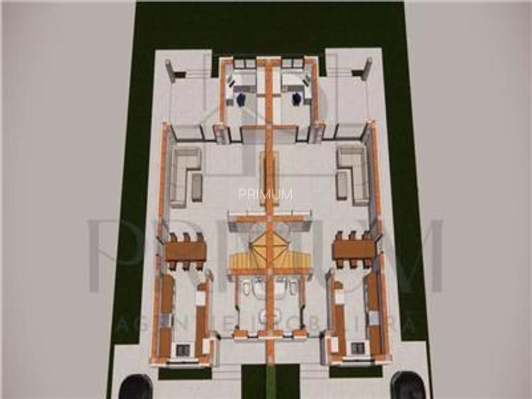 Duplex de vanzare - 5 camere - despartit prin zid dublu - 4