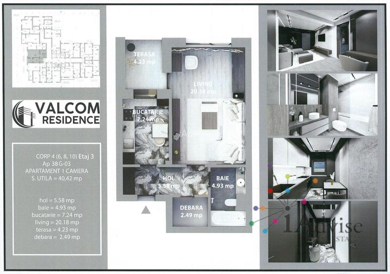 Valcom Residence Bartolomeu, Garsoniera, terasa 4.23, Comision 0% - 7