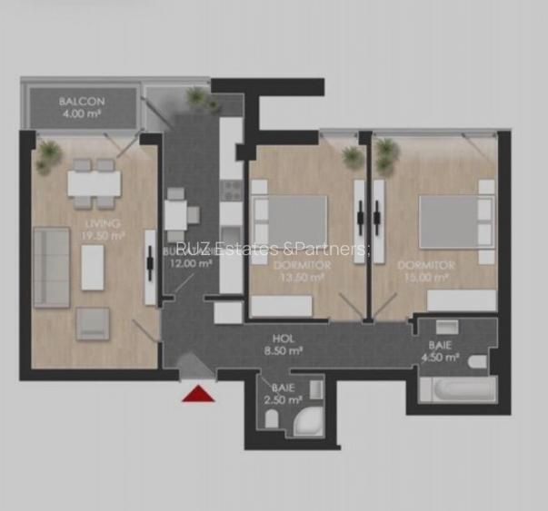 Apartament 3 camere | Vânzare | Parcare inclusă | Atria Urban Resort - 15