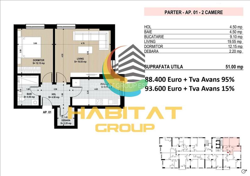 Apartament 2 Camere Sector 4 Grand Arena 51Mp - 1