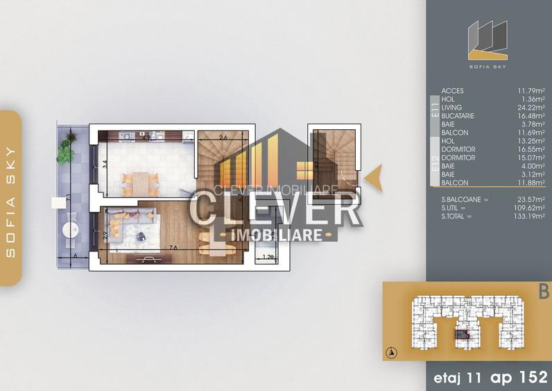 Apartament Duplex 3 camere Pallady, 7 min Metrou Nicolae Teclu - 2