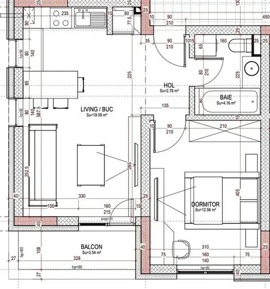 Studio 2 Camere Militari Residence Comision 0 Direct Dezvoltator